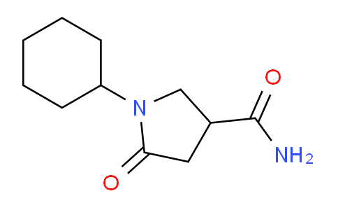 CAS No. 881947-56-4, 1-Cyclohexyl-5-oxopyrrolidine-3-carboxamide