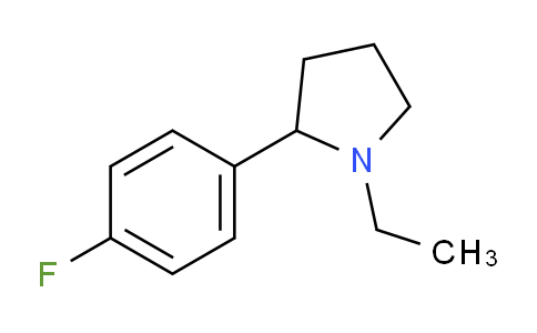 CAS No. 1109231-05-1, 1-Ethyl-2-(4-fluorophenyl)pyrrolidine