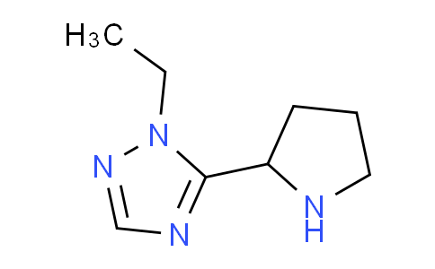 CAS No. 1248129-05-6, 1-Ethyl-5-(pyrrolidin-2-yl)-1H-1,2,4-triazole