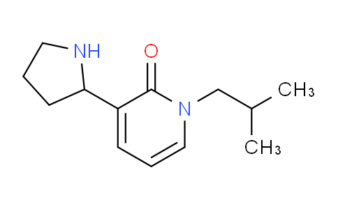 CAS No. 1779121-85-5, 1-Isobutyl-3-(pyrrolidin-2-yl)pyridin-2(1H)-one