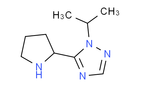 CAS No. 1708027-07-9, 1-Isopropyl-5-(pyrrolidin-2-yl)-1H-1,2,4-triazole