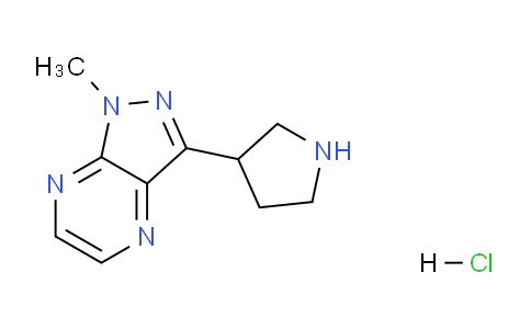 CAS No. 1361116-01-9, 1-Methyl-3-(pyrrolidin-3-yl)-1H-pyrazolo[3,4-b]pyrazine hydrochloride