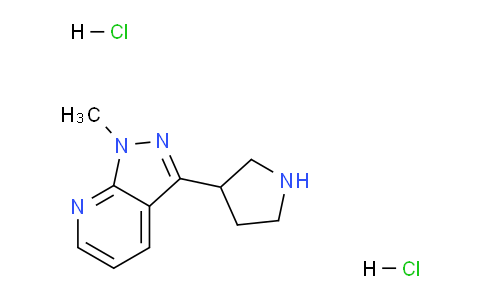 CAS No. 1361116-37-1, 1-Methyl-3-(pyrrolidin-3-yl)-1H-pyrazolo[3,4-b]pyridine dihydrochloride