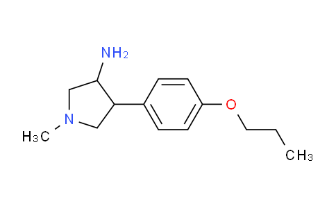 CAS No. 1706456-04-3, 1-Methyl-4-(4-propoxyphenyl)pyrrolidin-3-amine