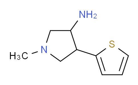 CAS No. 1483911-93-8, 1-Methyl-4-(thiophen-2-yl)pyrrolidin-3-amine