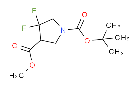 CAS No. 1780714-55-7, 1-tert-Butyl 3-methyl 4,4-difluoropyrrolidine-1,3-dicarboxylate