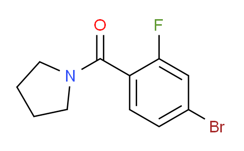 CAS No. 882689-88-5, 1-[(4-Bromo-2-fluorophenyl)carbonyl]pyrrolidine