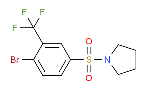 CAS No. 1328894-26-3, 1-{[4-bromo-3-(trifluoromethyl)benzene]sulfonyl}pyrrolidine