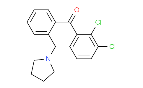 CAS No. 898774-93-1, 2,3-Dichloro-2'-pyrrolidinomethyl benzophenone