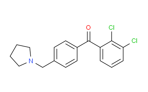 CAS No. 898776-79-9, 2,3-Dichloro-4'-pyrrolidinomethyl benzophenone
