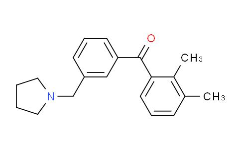 CAS No. 898770-34-8, 2,3-Dimethyl-3'-pyrrolidinomethyl benzophenone