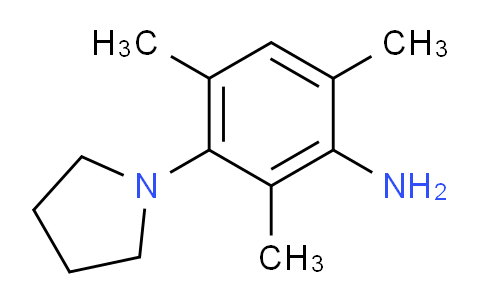 CAS No. 250651-02-6, 2,4,6-Trimethyl-3-(pyrrolidin-1-yl)aniline