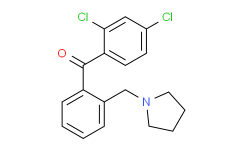 CAS No. 898774-95-3, 2,4-Dichloro-2'-pyrrolidinomethyl benzophenone