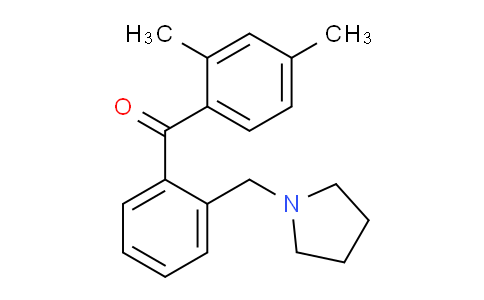 CAS No. 898774-59-9, 2,4-Dimethyl-2'-pyrrolidinomethyl benzophenone