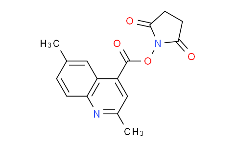 CAS No. 569355-30-2, 2,5-Dioxopyrrolidin-1-yl 2,6-dimethylquinoline-4-carboxylate