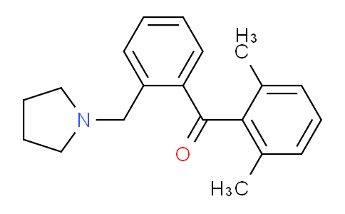 CAS No. 898774-63-5, 2,6-Dimethyl-2'-pyrrolidinomethyl benzophenone