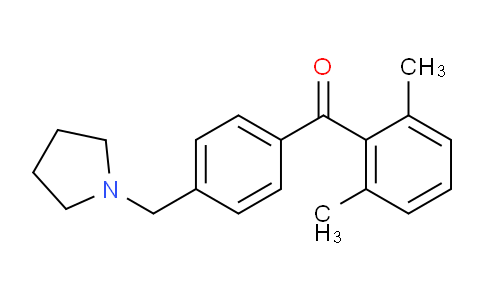 CAS No. 898776-49-3, 2,6-Dimethyl-4'-pyrrolidinomethyl benzophenone