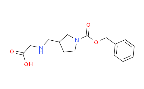 CAS No. 1353947-61-1, 2-(((1-((Benzyloxy)carbonyl)pyrrolidin-3-yl)methyl)amino)acetic acid