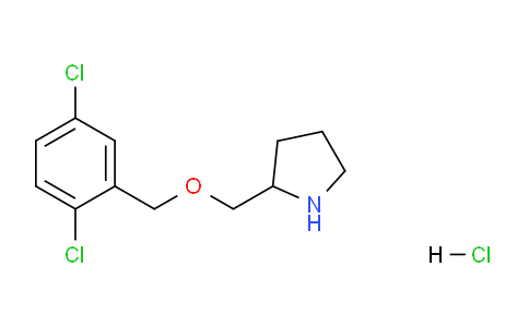 CAS No. 1289388-39-1, 2-(((2,5-Dichlorobenzyl)oxy)methyl)pyrrolidine hydrochloride