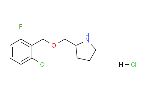 CAS No. 1289384-95-7, 2-(((2-Chloro-6-fluorobenzyl)oxy)methyl)pyrrolidine hydrochloride