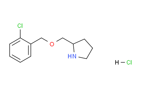 CAS No. 1261230-54-9, 2-(((2-Chlorobenzyl)oxy)methyl)pyrrolidine hydrochloride