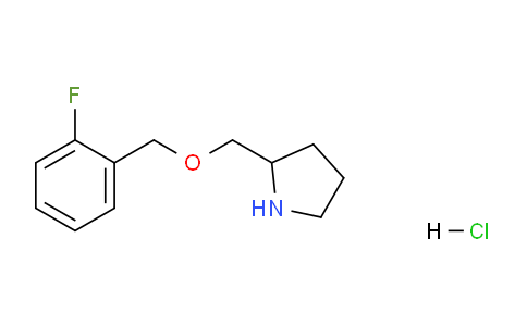 CAS No. 1261230-89-0, 2-(((2-Fluorobenzyl)oxy)methyl)pyrrolidine hydrochloride