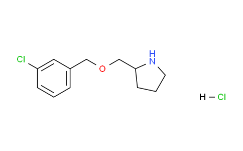 CAS No. 1261230-80-1, 2-(((3-Chlorobenzyl)oxy)methyl)pyrrolidine hydrochloride