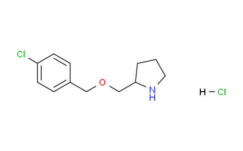 CAS No. 1261232-79-4, 2-(((4-Chlorobenzyl)oxy)methyl)pyrrolidine hydrochloride