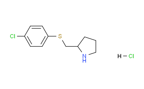 CAS No. 1353945-59-1, 2-(((4-Chlorophenyl)thio)methyl)pyrrolidine hydrochloride