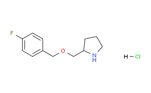 CAS No. 1261231-56-4, 2-(((4-Fluorobenzyl)oxy)methyl)pyrrolidine hydrochloride