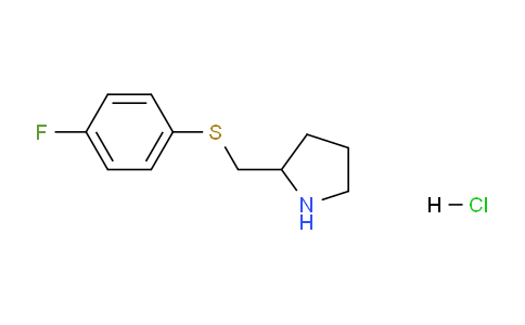 CAS No. 1353989-69-1, 2-(((4-Fluorophenyl)thio)methyl)pyrrolidine hydrochloride