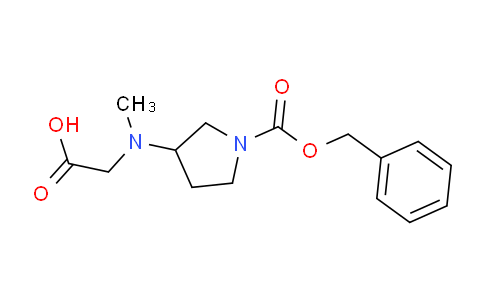 CAS No. 1353955-11-9, 2-((1-((Benzyloxy)carbonyl)pyrrolidin-3-yl)(methyl)amino)acetic acid
