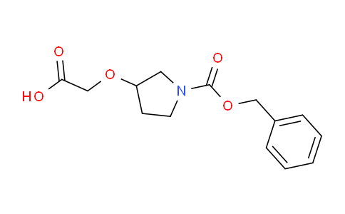 CAS No. 889953-08-6, 2-((1-((Benzyloxy)carbonyl)pyrrolidin-3-yl)oxy)acetic acid