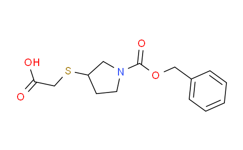 CAS No. 1353957-77-3, 2-((1-((Benzyloxy)carbonyl)pyrrolidin-3-yl)thio)acetic acid