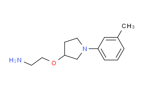 CAS No. 1707571-01-4, 2-((1-(m-Tolyl)pyrrolidin-3-yl)oxy)ethanamine