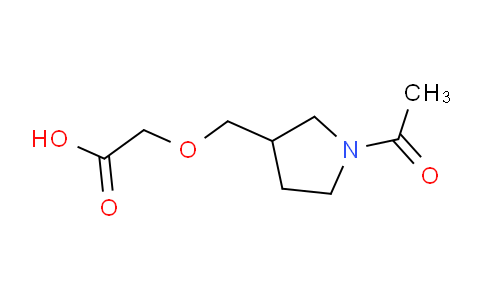 CAS No. 1353951-39-9, 2-((1-Acetylpyrrolidin-3-yl)methoxy)acetic acid