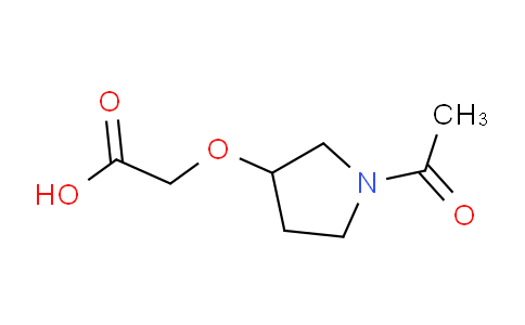 CAS No. 1353978-18-3, 2-((1-Acetylpyrrolidin-3-yl)oxy)acetic acid