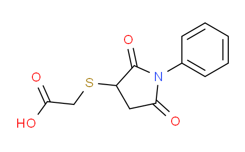 CAS No. 60788-02-5, 2-((2,5-Dioxo-1-phenylpyrrolidin-3-yl)thio)acetic acid