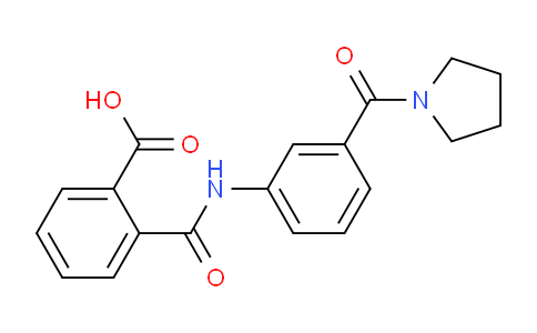 CAS No. 1003682-96-9, 2-((3-(Pyrrolidine-1-carbonyl)phenyl)carbamoyl)benzoic acid
