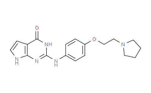 CAS No. 1142945-82-1, 2-((4-(2-(Pyrrolidin-1-yl)ethoxy)phenyl)amino)-3H-pyrrolo[2,3-d]pyrimidin-4(7H)-one
