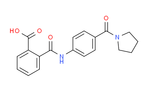 CAS No. 940503-24-2, 2-((4-(Pyrrolidine-1-carbonyl)phenyl)carbamoyl)benzoic acid