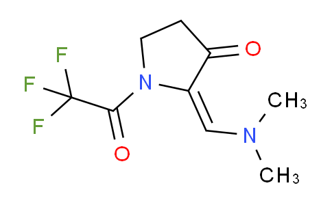 CAS No. 1383734-88-0, 2-((Dimethylamino)methylene)-1-(2,2,2-trifluoroacetyl)pyrrolidin-3-one