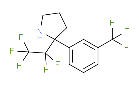 CAS No. 887360-99-8, 2-(1,1,2,2,2-Pentafluoroethyl)-2-[3-(trifluoromethyl)phenyl]pyrrolidine