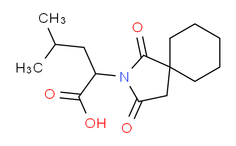 CAS No. 1218121-22-2, 2-(1,3-Dioxo-2-azaspiro[4.5]decan-2-yl)-4-methylpentanoic acid