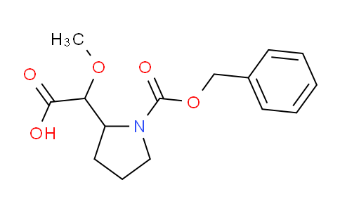 CAS No. 1353953-71-5, 2-(1-((Benzyloxy)carbonyl)pyrrolidin-2-yl)-2-methoxyacetic acid