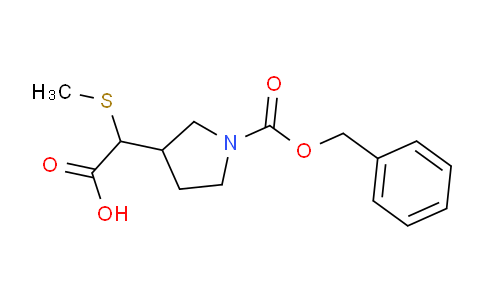 CAS No. 1353982-12-3, 2-(1-((Benzyloxy)carbonyl)pyrrolidin-3-yl)-2-(methylthio)acetic acid