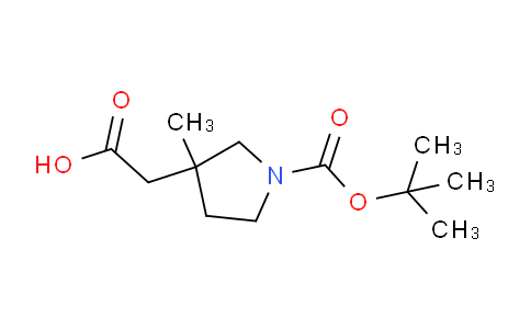 CAS No. 1422344-11-3, 2-(1-(tert-Butoxycarbonyl)-3-methylpyrrolidin-3-yl)acetic acid