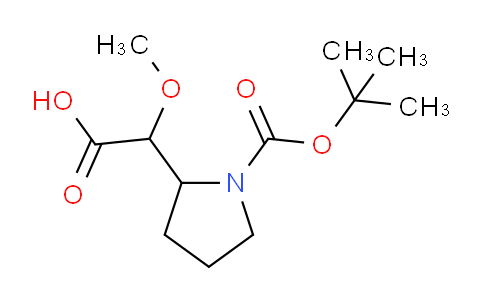 CAS No. 231622-04-1, 2-(1-(tert-Butoxycarbonyl)pyrrolidin-2-yl)-2-methoxyacetic acid