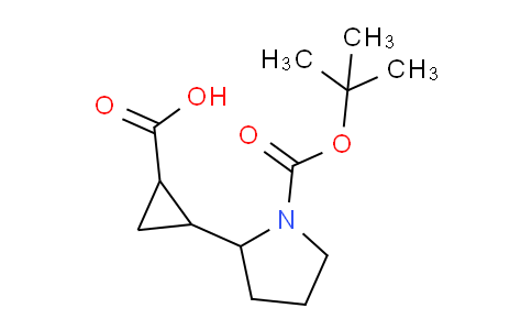 CAS No. 1781122-64-2, 2-(1-(tert-Butoxycarbonyl)pyrrolidin-2-yl)cyclopropanecarboxylic acid