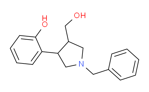 CAS No. 1033463-29-4, 2-(1-Benzyl-4-(hydroxymethyl)pyrrolidin-3-yl)phenol